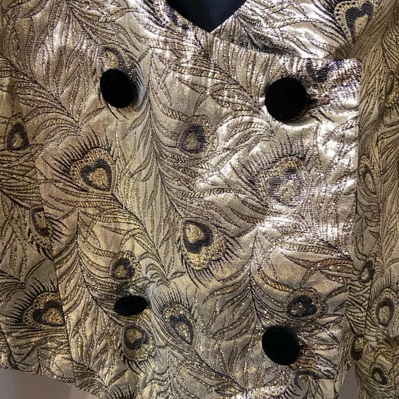 Cachet Gold Patterned Blazer - Picture 2 of 6
